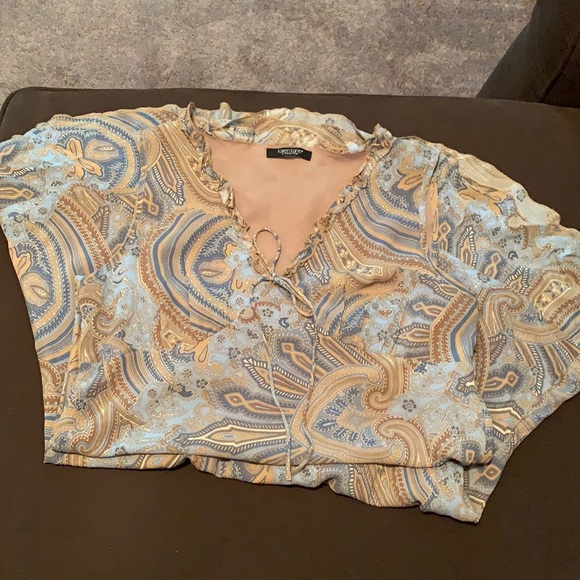 KAREN KANE LONG RUFFLE SLEEVELESS DRESS - Picture 7 of 7